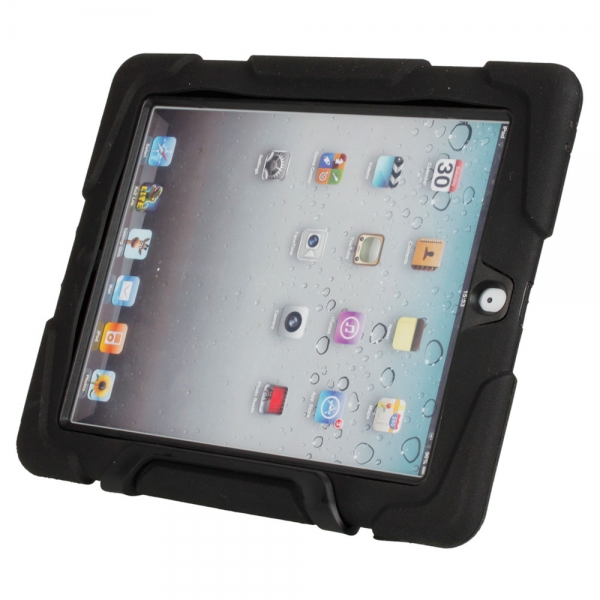 Photo Frame Style Hard Foldable Case for The New iPad 3 Black